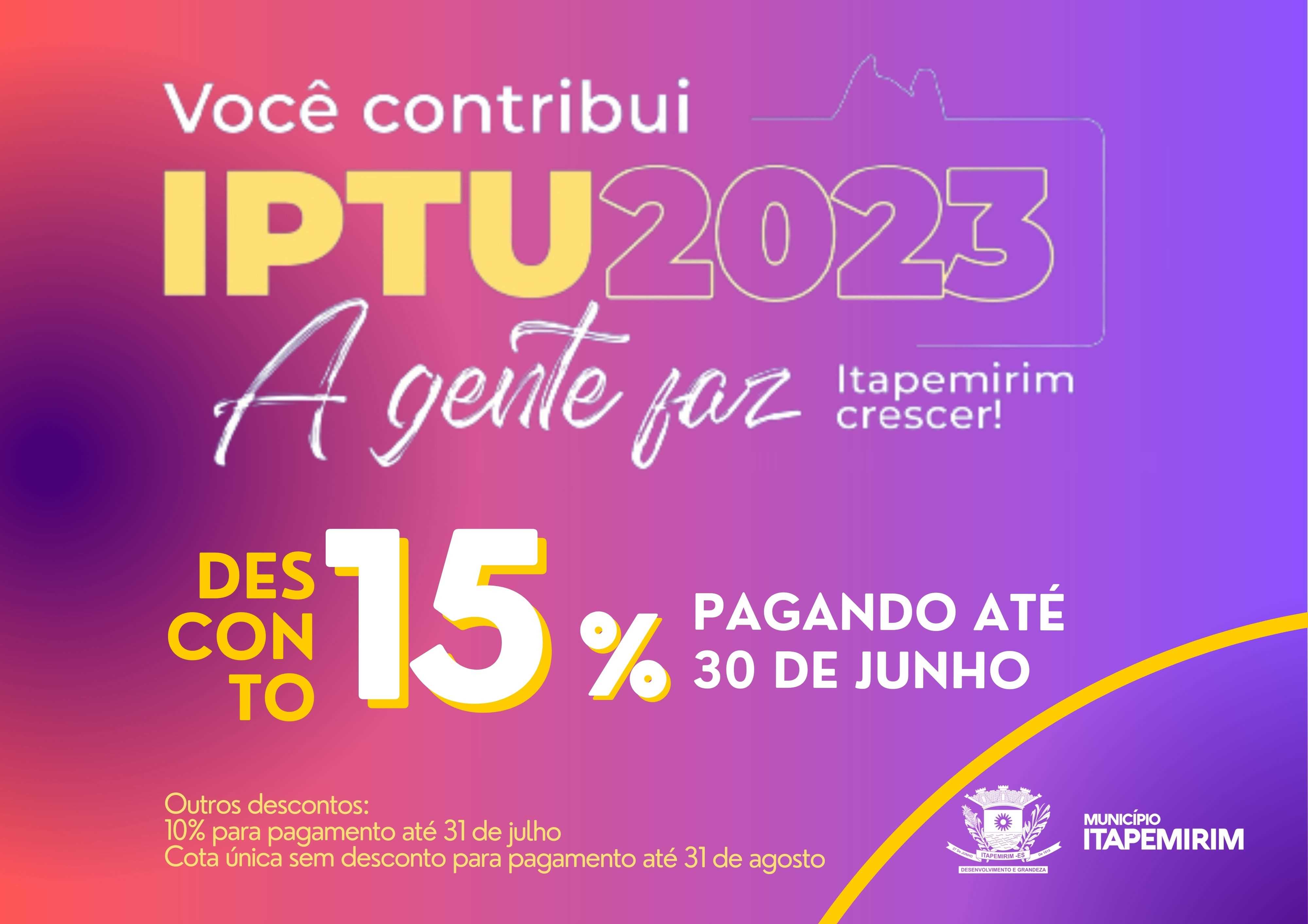 Itapemirim: IPTU Com Desconto De 15% Até 30 De Junho